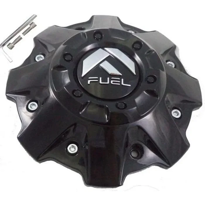 FUEL 5/6 LUG GL-BLK CAP (FLAT BOTTOM)