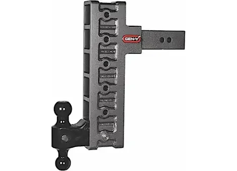 Gen-Y Hitch Mega-duty series, 2.5in offset shank, 12in drop, 21k, hitch, versa-ball