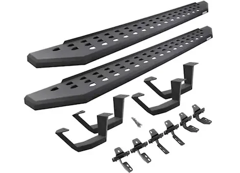 Go Rhino 05-23 tacoma dble cab rb20 running boards w/mting brackets textured black