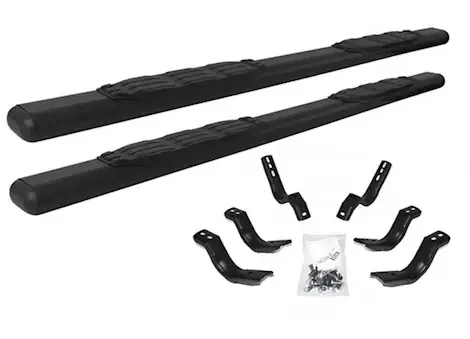 Go Rhino 09-14 ram 1500 quad cab 5in 1000 series-complete kit sidestep+brackets textured