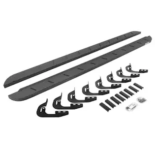 Go Rhino 63404787ST RB10 Slim Running boards – Complete Kit RB10 Slim Running board + Brackets