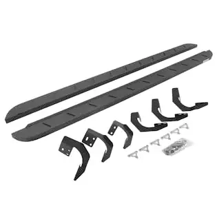 Go Rhino 63420687ST RB10 Slim Running boards – Complete Kit RB10 Slim Running board + Brackets