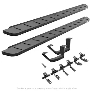 Go Rhino 63441734810PC RB10 Running board, Complete Kit Running board, Brackets, 1 pair RB10 Drop Step
