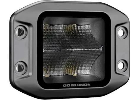 Go Rhino Blackout series flush mount 3×3 cube flood light kit blk