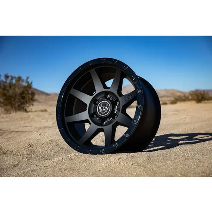 ICON ALLOYS REBOUND DBL BLK – 18 X 9 / 5 X 5″ / -12MM / 4.5″ BS