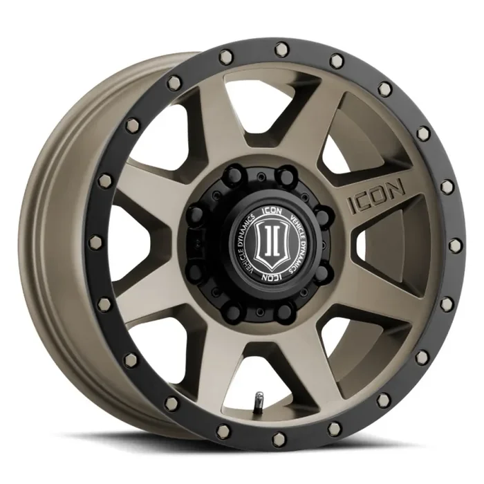 ICON ALLOYS REBOUND HD TITANIUM – 17 X 8.5 / 8 X 170 / 6MM / 5″ BS