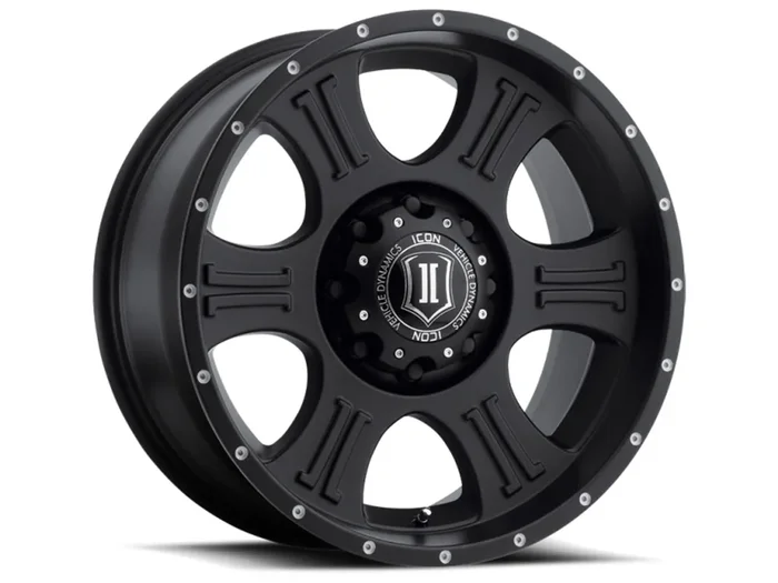 ICON ALLOYS SHIELD SAT BLK – 20 X 9 / 8 X 170 / 0MM / 5″ BS