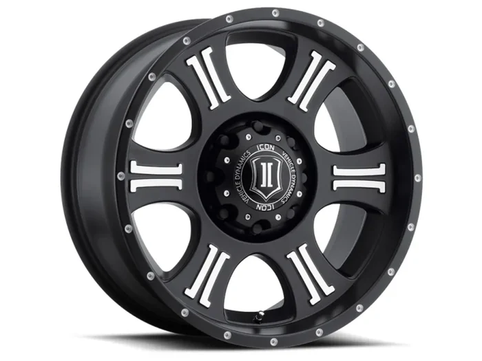 ICON ALLOYS SHIELD SAT BLK MACH – 20 X 9 / 8 X 170 / 0MM / 5″ BS