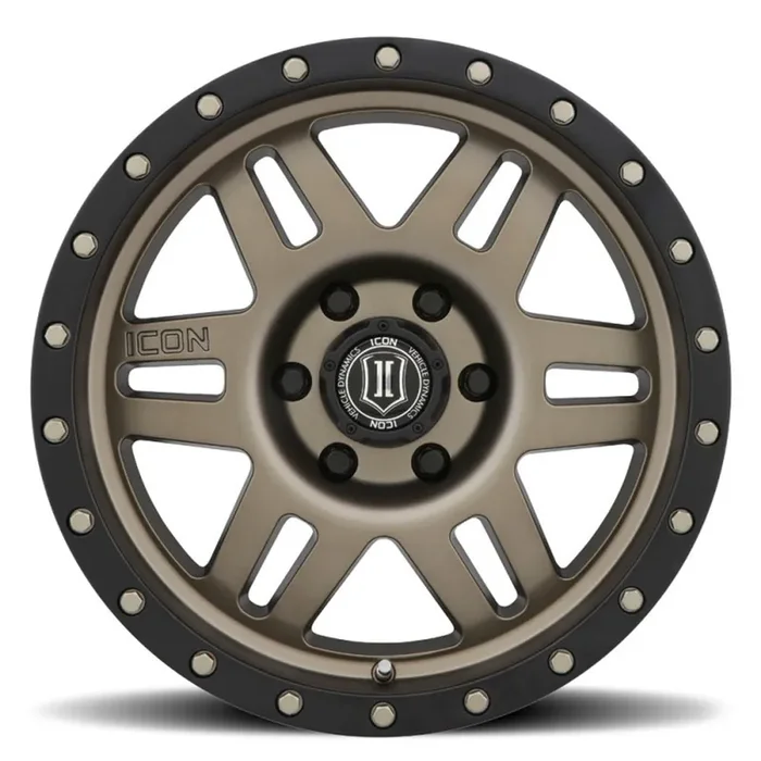 ICON ALLOYS SIX SPEED BRONZE – 17 X 8.5 / 6 X 5.5 / 25MM / 5.75″ BS