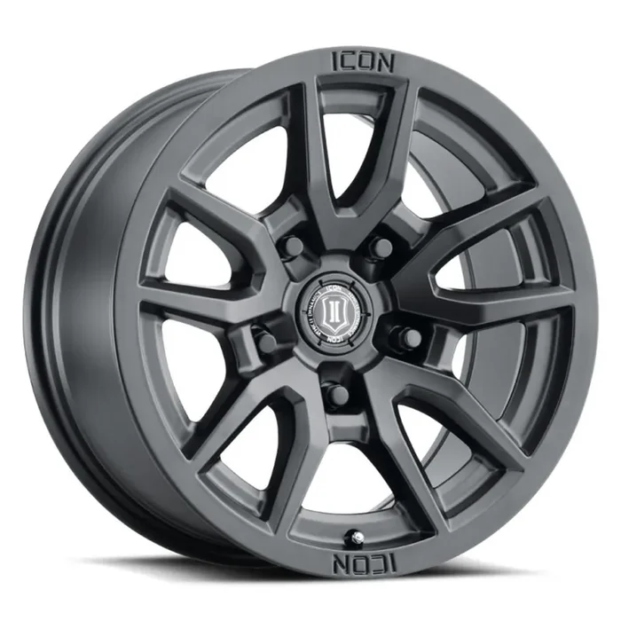ICON ALLOYS VECTOR 5 SAT BLK -17 x 8.5 / 5 x 5″ / -6MM / 4.5″ BS