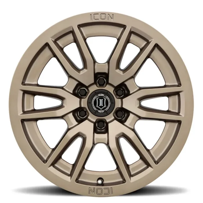 ICON ALLOYS VECTOR 6 BRONZE – 17 X 8.5 / 6 X 120 / 0MM / 4.75″ BS