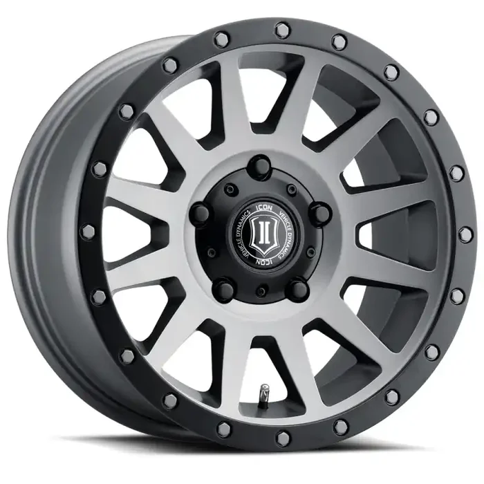ICON Compression 17×8.5 5×150 25mm Offset 5.75in BS 110.1mm Bore Titanium Wheel