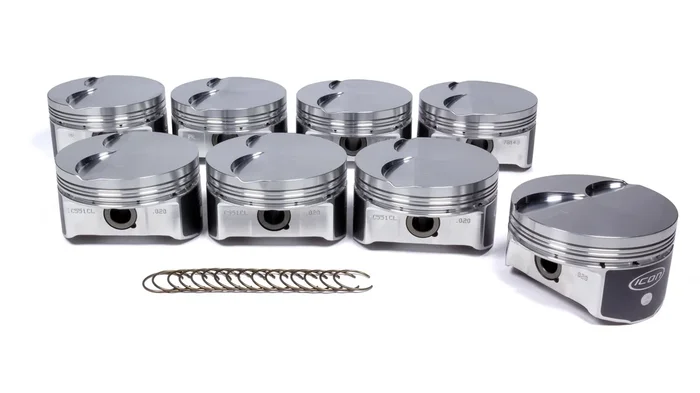 ICON PISTONS IC551C.020 LS 6.0L/6.2L FT Forged Piston Set – 4.020 in Bore