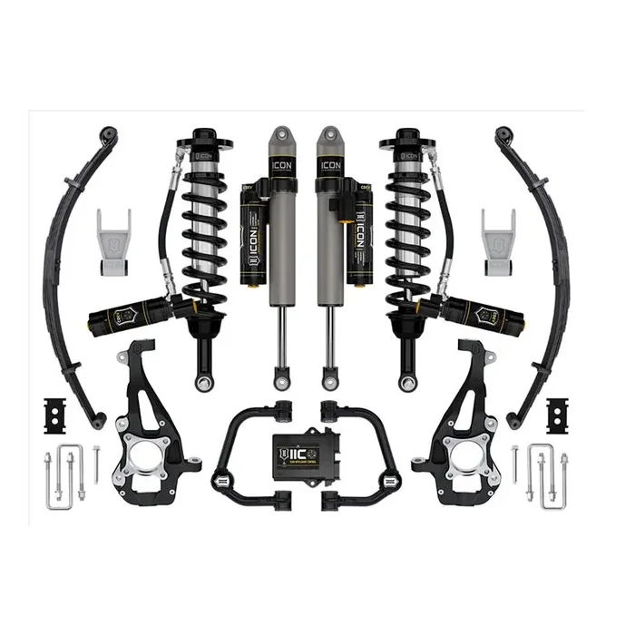 ICON Stage 5 3.5-4.5″ Lift Kit with Tubular UCAs and Leaf Springs for 2021-2025 Ford F-150 4WD