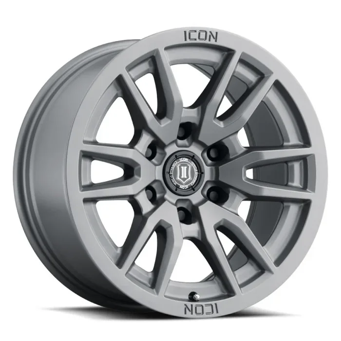 ICON Vector 6 17×8.5 6×135 6mm Offset 5in BS 87.1mm Bore Titanium Wheel – 2417856350TT