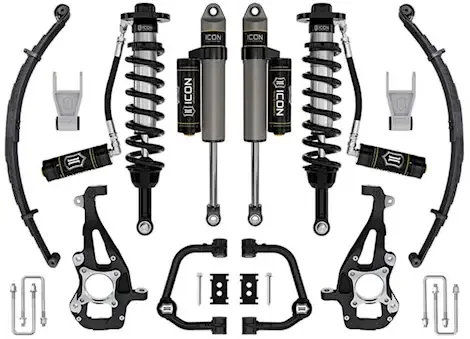 Icon Vehicle Dynamics 21-23 f150 4wd 3.5-4.5in stage 3 suspension system tubular uca/leaf pack