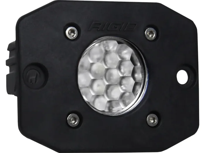Ignite LED Light, Diffused Lens, Flush Mount, Black Housing, Single