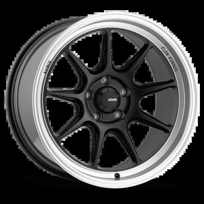 Konig Countergram 17×9 5×114.3 ET25 Matte Black / Matte Machined Lip – CT97514255