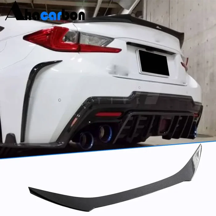 Lexus RCF Base Coupe 2-Door 2015-2018 Rear Trunk Spoiler Carbon Fiber