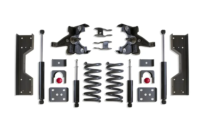 MaxTrac 4″/6″ Lowering Kit with HD Rotors for V6 Models for 1988-1998 Silverado/Sierra 1500 2WD