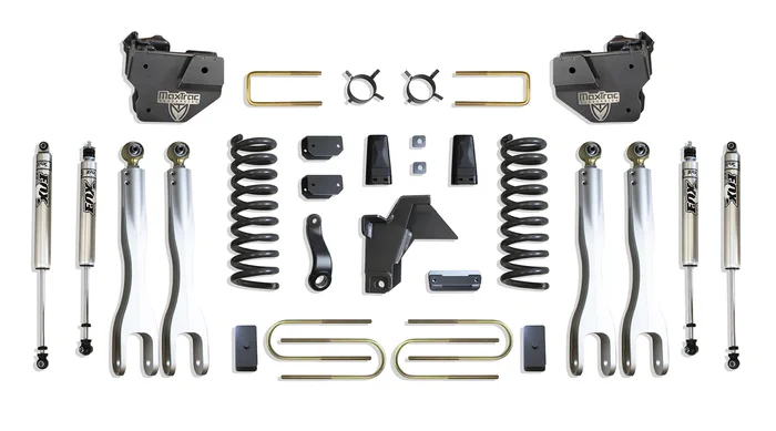 MaxTrac 4″ Lift Kit with 4-Links and Fox Shocks for 2019-2025 RAM 3500 Diesel