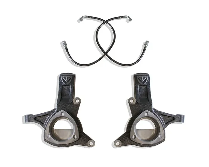MaxTrac 5″ Lift Spindles with Brake Lines for 2016-2018 Silverado/Sierra 1500 2WD or 2015-2020 GM SUV 2WD