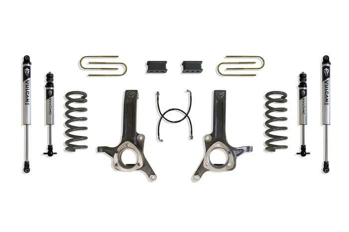 MaxTrac 6″ Lift Kit with 4.125″ x 13.5″ U-Bolts and Vulcan IFP Shocks for 2003-2008 RAM 2500 and 1500 Mega Cab 2WD 5.7L Hemi