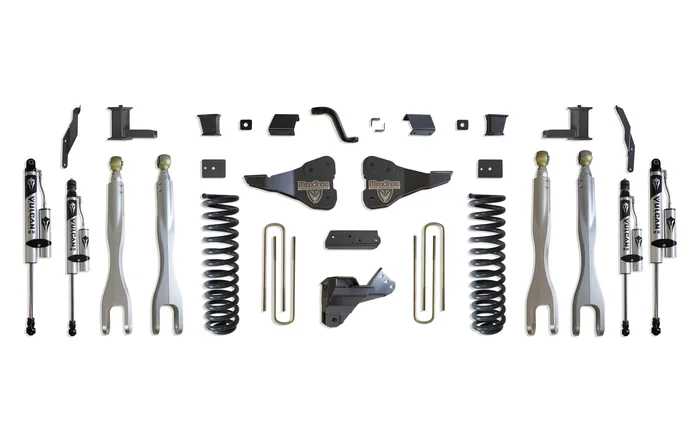 MaxTrac 6″ Lift Kit with 4-Links and Vulcan Reservoir Shocks for 2017-2022 F-250/F-350 4WD Diesel