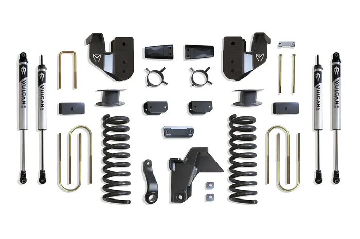 MaxTrac 6″ Lift Kit with Vulcan Shocks for Factory Rear Air Ride for 2019-2025 RAM 3500 4WD Diesel
