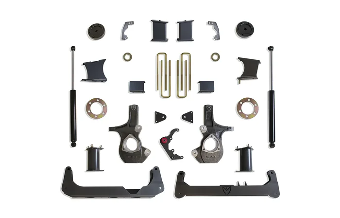 MaxTrac 7″ Crossmember Lift Kit for Stamped Steel or Aluminum Arms for 2014-2018 Silverado/Sierra 1500