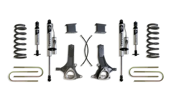 MaxTrac 7″ Lift Kit with Vulcan IFP Front and Vulcan Reservoir Rear Shocks for 2002-2008 RAM 1500 2WD 5.7L