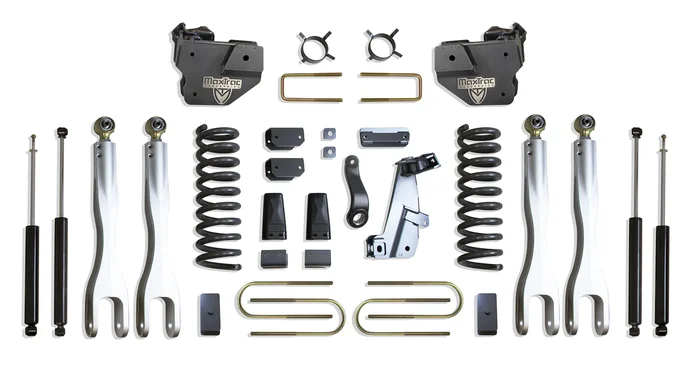 MaxTrac 8″ Lift Kit with 4-Links and MaxTrac Shocks for 2013-2018 RAM 3500 4WD Diesel