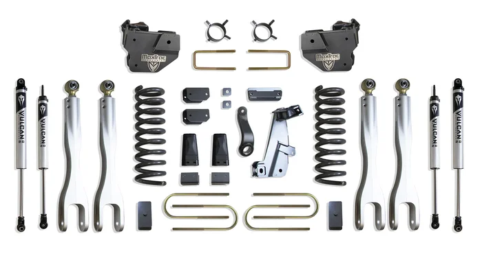 MaxTrac 8″ Lift Kit with 4-Links and Vulcan Shocks for 2013-2018 RAM 3500 4WD Diesel