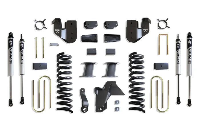 MaxTrac 8″ Lift Kit with Vulcan Shocks for Factory Rear Air Ride for 2019-2025 RAM 3500 4WD Diesel
