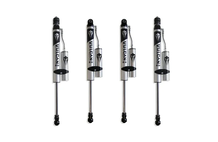 MaxTrac Front & Rear Vulcan Series Reservoir Shocks – 2.5″-3″ Lift Height for 2007-2018 Jeep JK Wrangler