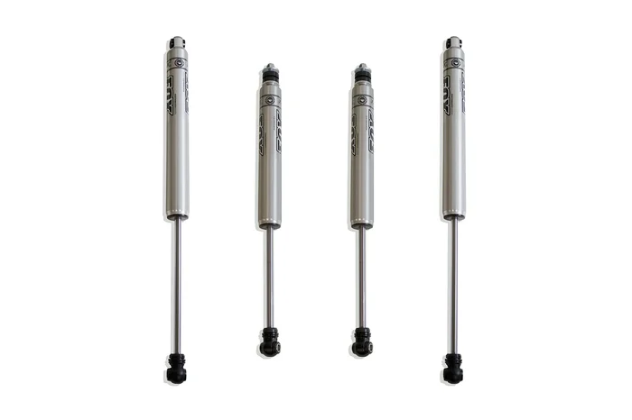 MaxTrac Front and Rear Fox 2.0 Performance Series Shocks – 4″ Lift Height for 2017-2024 F-250/F-350 4WD