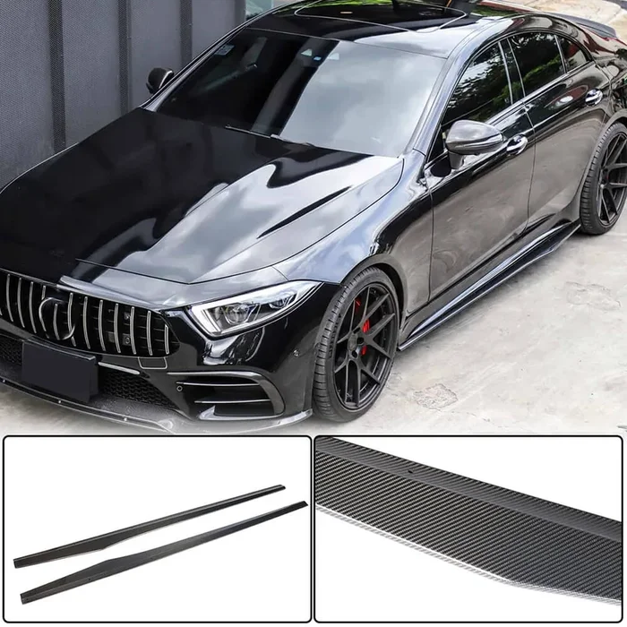 Mercedes Benz C257 Sport CLS53 AMG 2018-2020 Side Skirts Carbon Fiber