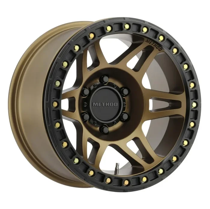 Method MR106 Beadlock 17×9 -44mm Offset 6×5.5 108mm CB Method Bronze w/BH-H24125 Wheel