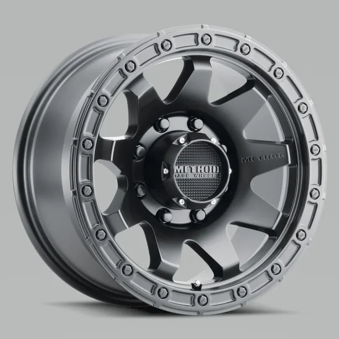 Method MR317 17×8.5 0mm Offset 8×6.5 130.81mm CB Matte Black Wheel