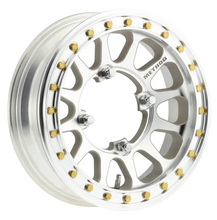 Method MR401-R UTV Beadlock 15×5 / 2.5+2.5/0mm Offset / 4×156 / 127mm CB Machined – Raw Wheel