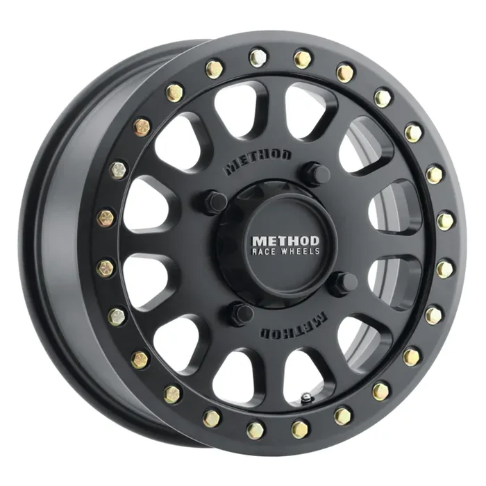 Method MR401 UTV Beadlock 15×6 / 5+1/53mm Offset / 4×156 / 132mm CB Matte Black Wheel