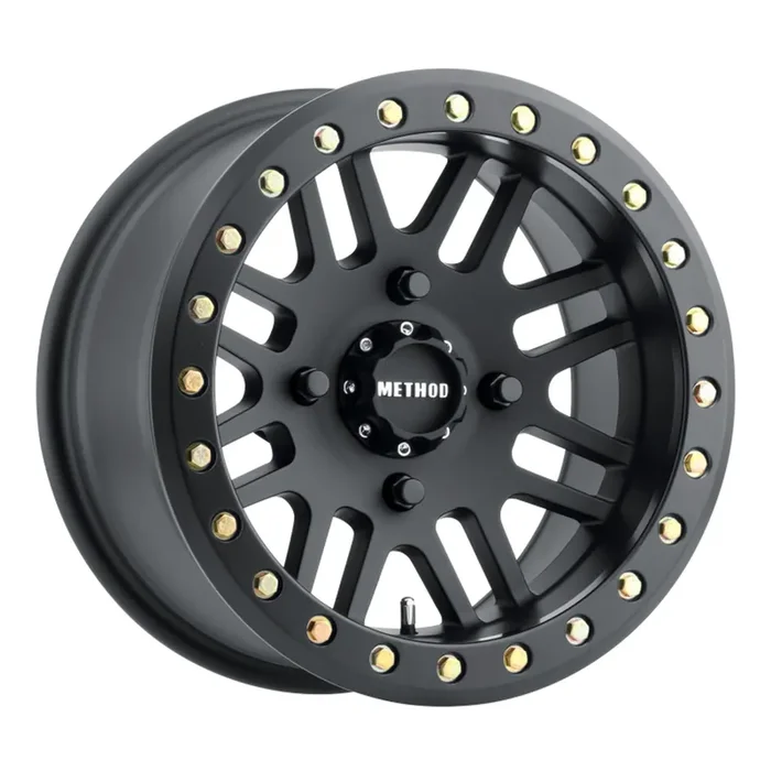 Method MR406 UTV Beadlock 14×8 / 4+4/-2mm Offset / 4×156 / 132mm CB Matte Black Wheel