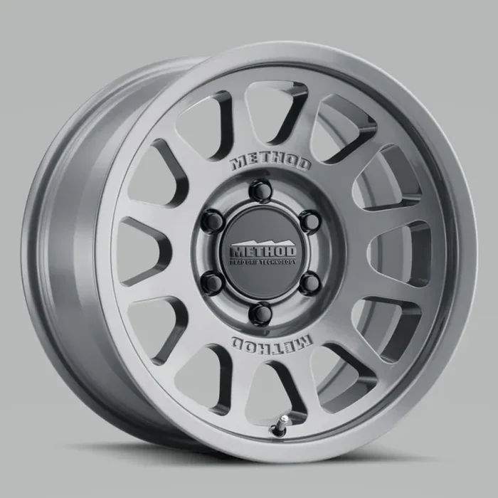 Method MR703 17×7.5 +50mm Offset 6×130 84.1mm CB Gloss Titanium Wheel