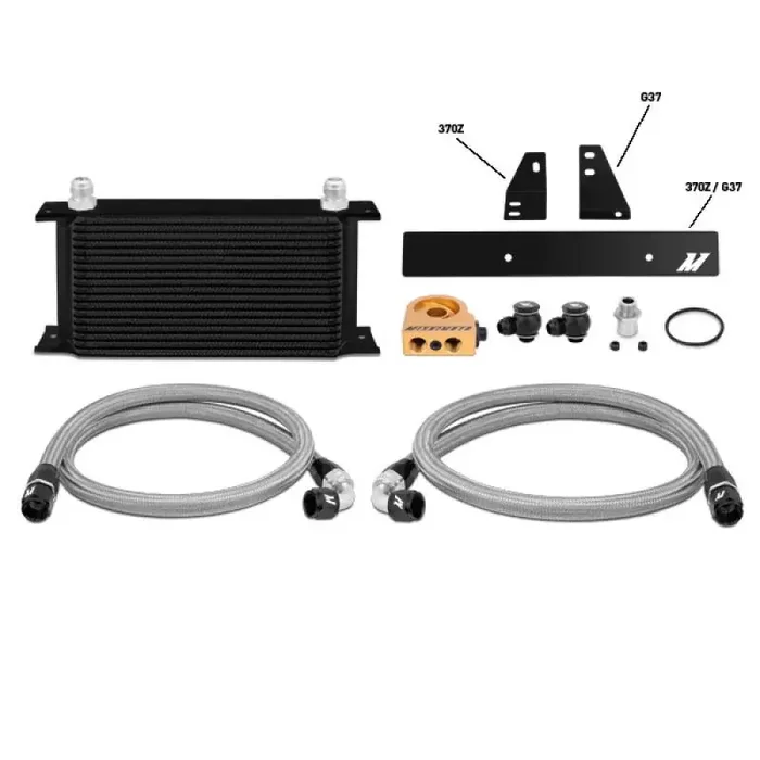 Mishimoto 09-12 Nissan 370Z / 08-12 Infiniti G37 (Coupe Only) Thermostatic Oil Cooler Kit – Black