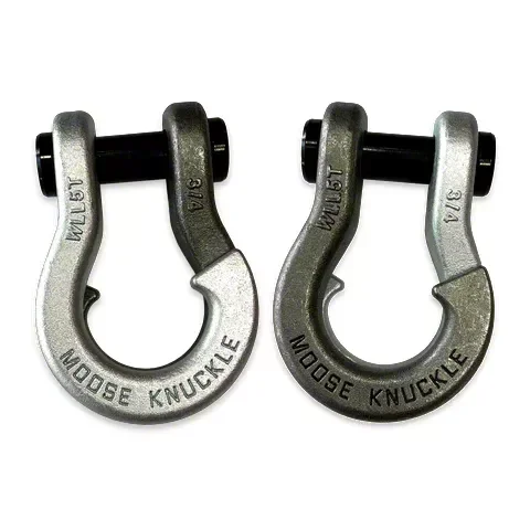 Moose Knuckle Offroad Jowl Split Recovery Shackle 3/4 Combo; Nice Gal and Raw Dog