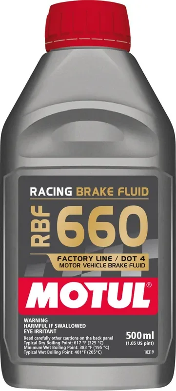Motul 1/2L Brake Fluid RBF 660 – Racing DOT 4