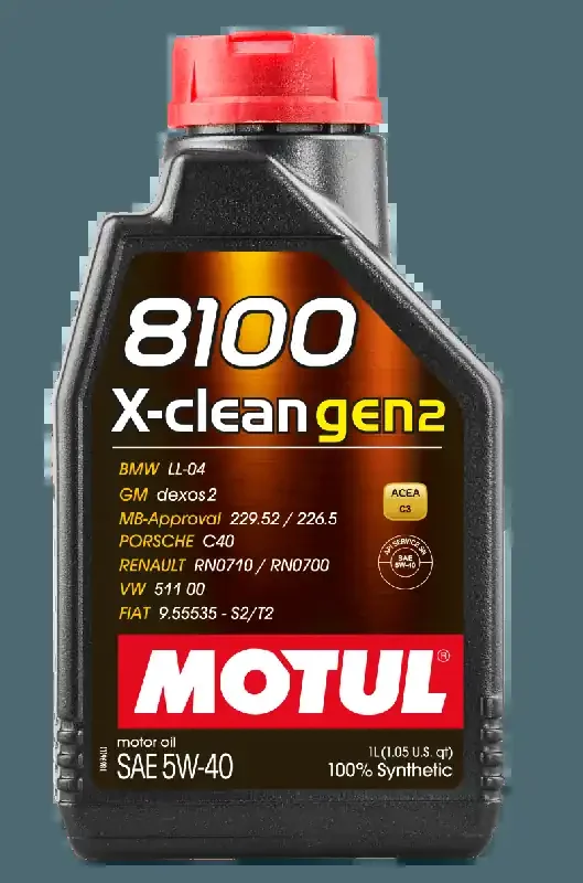 Motul 1L Synthetic Engine Oil 8100 X-CLEAN Gen 2 5W40
