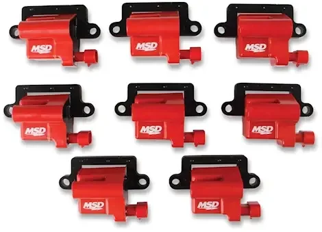 MSD Ignition 99-07 gm l-series truck blaster series ignition coil, red, 8 pac