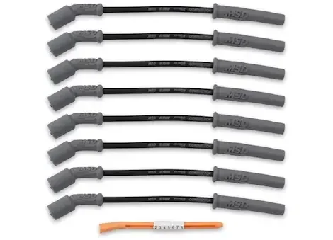MSD Ignition 99-07 sierra 1500/2500/3500 wire set, 8-11in, silicone, blac