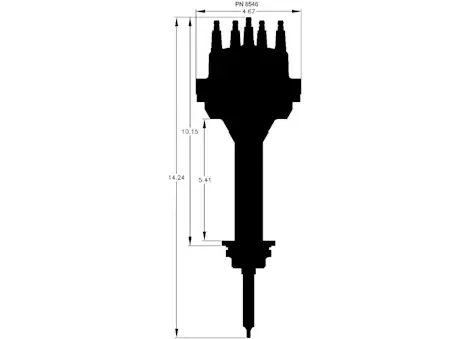 MSD Ignition Chrysler 426/440 pro-billey distributor/small diamete